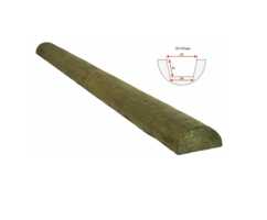 Декоративное полубревно Рустик 70*140мм Дуб болотный, длина 2м