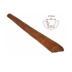 Полубревно декоративное Arno decor рустик, 50х100мм Орех, длина 3 метра