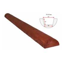 Декоративное полубревно Рустик 70*140мм Рябина, длина 1м