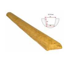 Декоративное полубревно Рустик 70*140мм Сосна, длина 1м