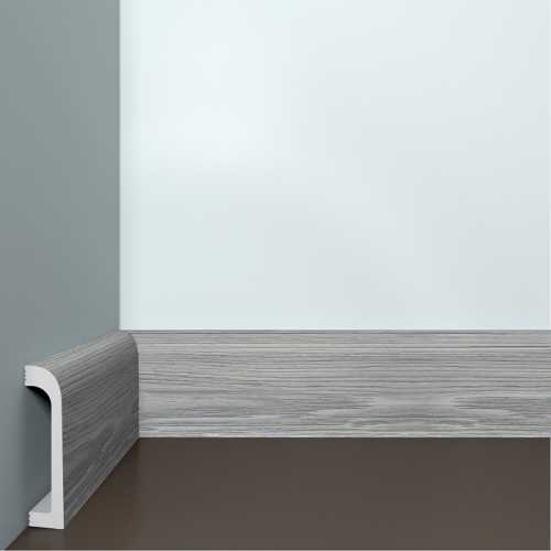 Фото Плинтус напольный Bello Deco ПЛ16 Горный туман (80х19х2000)