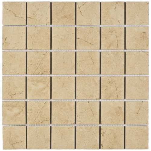 Фото Мозаика из керамогранита Bonaparte Status Beige 48х48 (303х303х6 мм)