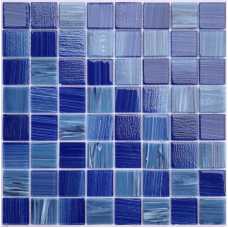 Мозаика стеклянная Bonaparte Alaska dark blue 36х36 (304х304х4 мм)