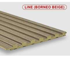 Стеновые панели ПВХ Line borneo beige, 140*8*2800 мм Стеновые панели ПВХ Line borneo beige, 140*8*2800 мм