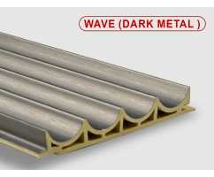 Стеновые панели ПВХ Wave dark metal , 100*15*2800 мм Стеновые панели ПВХ Wave dark metal , 100*15*2800 мм