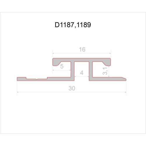 Фото Соединительный профиль Wallpanels Decaro D1187, 3 метра