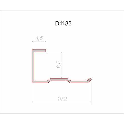 Фото Торцевой профиль Wallpanels Decaro D1183, 3 метра