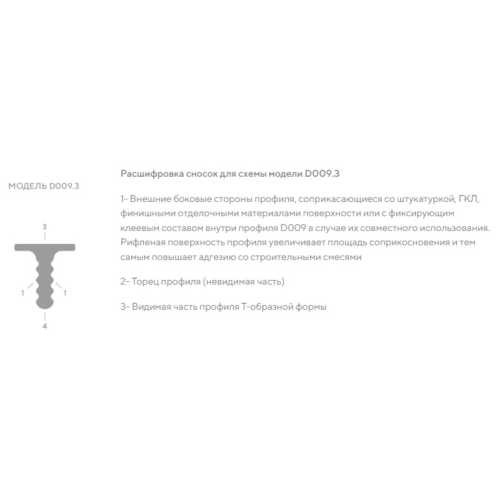 Фото Профиль разделительный Decaro D009.3 Титановый анод (3*3000)