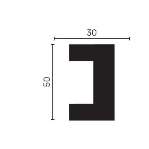 Фото Рейка молдинг Decor Dizayn 613-66SH (30х50х3000)