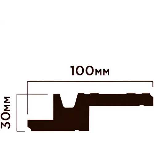 Фото Карниз под покраску HIWOOD A100V1 с подсветкой (30х100х2000 мм)