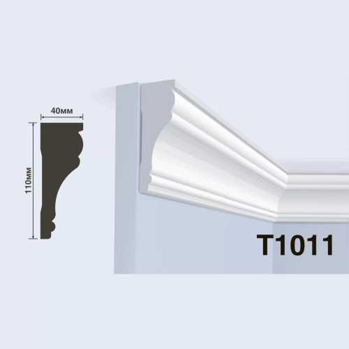 Фото Карниз под покраску HIWOOD T1011 из фитополимера (110х40х2000 мм)