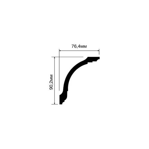 Фото Карниз под покраску HIWOOD A118 из фитополимера (90.2х76.4х2000 мм)