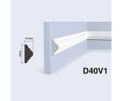 Молдинг под покраску HIWOOD D40V1 из фитополимера (40х18.5х2000 мм)