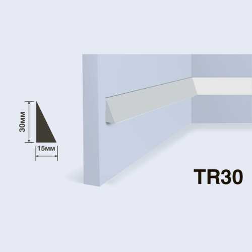 Фото Молдинг под покраску HIWOOD TR30 из фитополимера (30х15х2000 мм)