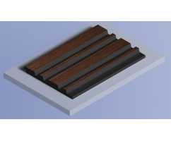 Декоративная панель HIWOOD LV122 BR396K (120 × 12 × 2700 мм)