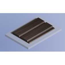 Декоративная панель HIWOOD LV123 BR395 под дерево (120 × 12 × 2700 мм)