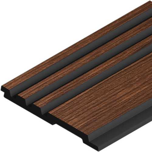 Фото Декоративная панель HIWOOD LV128 BR396K под дерево (120 × 12 × 2700 мм)