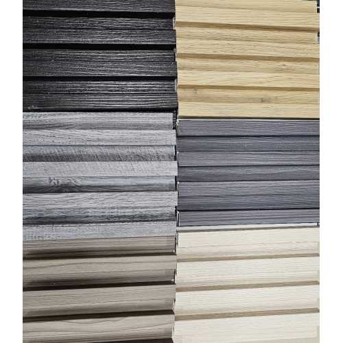 Фото Стеновые панели ПВХ Legno Пепельный Муар, 166*24*2750 мм