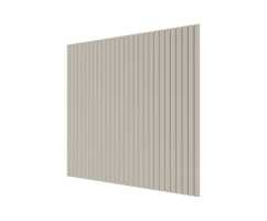 Стеновая панель квадратная МДФ Ликорн - Полосы, Слоновая кость, 500*500*8 мм (4 шт)