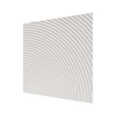 Стеновая панель квадратная МДФ Ликорн - Круги Белый, 500*500*8 мм (4 шт)