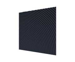 Стеновая панель квадратная МДФ Ликорн - Круги, Темно-синий, 500*500*8 мм (4 шт)