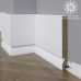 Маленькое фото Белый плинтус напольный МДФ Madest Decor 29-185-22 крашеный (185х22х2400 мм)