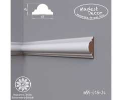 Белый молдинг MDF крашеный Madest Decor M55-045-24