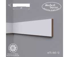 Белый молдинг MDF крашеный Madest Decor M75-065-12