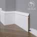 Маленькое фото Плинтус напольный под покраску 12-136-16 Madest Decor MDF (136х16х2400 мм)