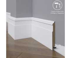 Плинтус напольный под покраску 26-136-18 Madest Decor MDF (136х18х2400 мм)