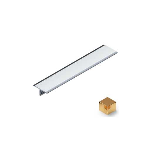 Фото Профиль Т-образный плоский алюминий 15 мм Neexy PV35-05 (Золото блестящее), 2.7 метра