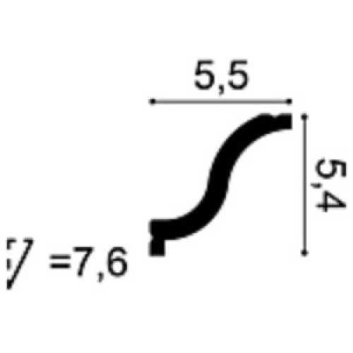 Фото Карниз под покраску из дюрополимера Orac decor CX108 (54х55х2000 мм)