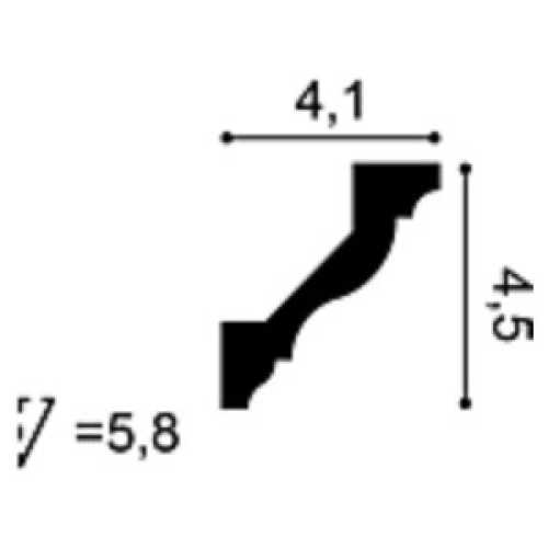 Фото Карниз под покраску из дюрополимера Orac decor CX110 (45х41х2000 мм)