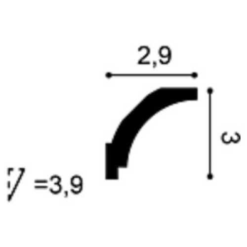 Фото Карниз под покраску из дюрополимера Orac decor CX115 (30х29х2000 мм)