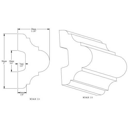 Фото Молдинг под покраску, гибкий Orac decor P4020 Flex из полиуретана (50*29*2000)