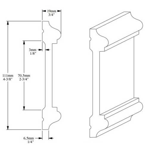 Фото Молдинг под покраску Orac decor P7020 (111х19х2000 мм)