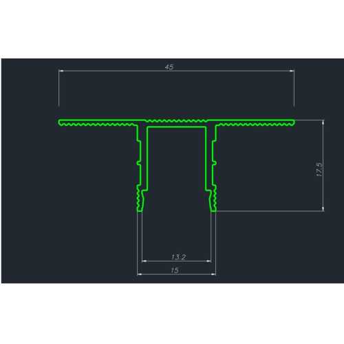 Фото Декоративный стеновой профиль Pro Design 534 Черный (17.5*15*2700)