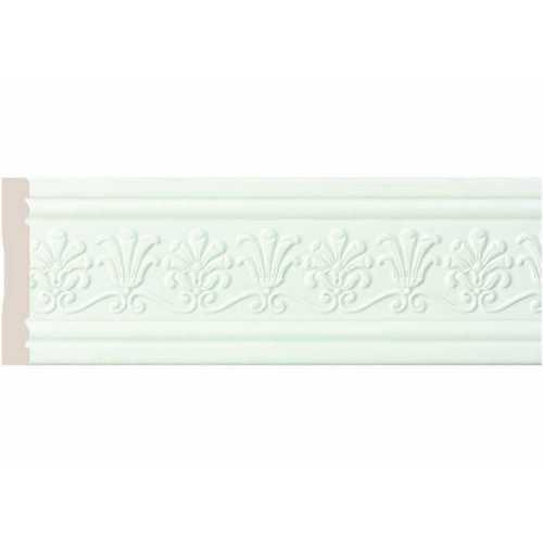 Фото Бордюр Cosca Эрмитаж 80-4 Пальметта, Белый матовый