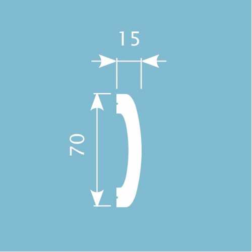 Фото Молдинг под покраску Cosca MX005 из экополимера 70х15