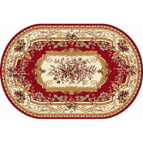 Фото Ковер Merinos Laguna 5439 red овал 0,80*1,50