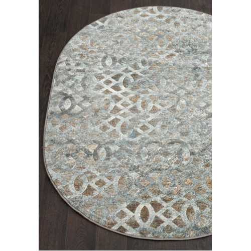 Фото Ковер Merinos Matrix D563 BEIGE-BLUE 1,60*2,30 овал