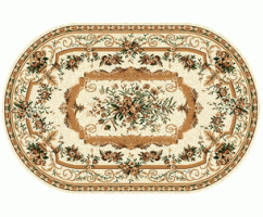 Ковер Merinos Laguna 5439 Cream Овал 1,50*4,00 