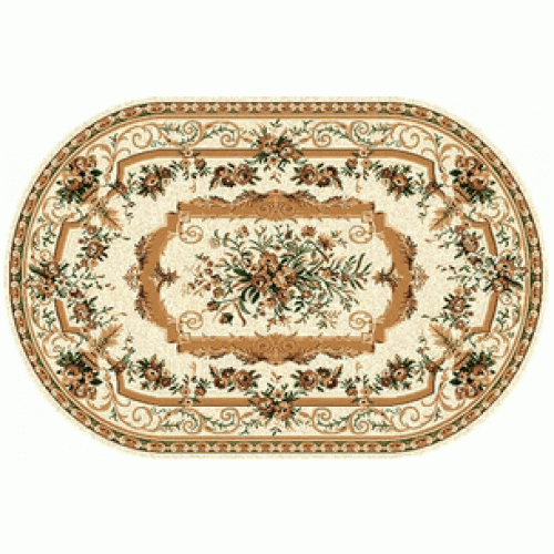 Фото Ковер Merinos Laguna 5439 Cream Овал 1,50*4,00