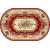 Ковер Merinos Laguna 5439 Red Овал  1,50*4,00 