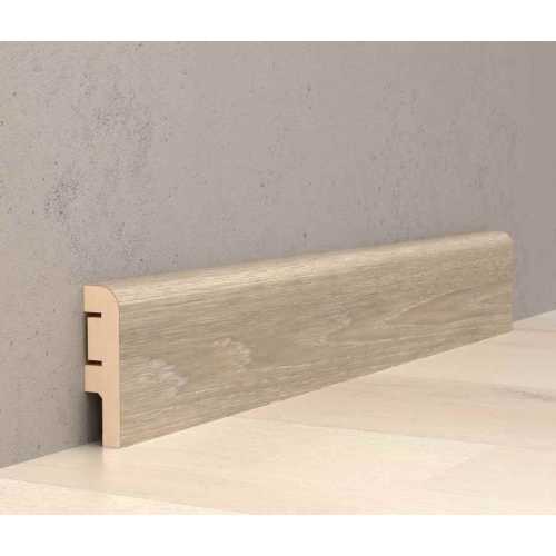 Фото Плинтус напольный МДФ Nanoflex Cosca ЕP02 Дуб сахара (60х16х2400 мм)