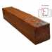 Маленькое фото Балка декоративная из полиуретана Arno Decor Рустик 70х70мм Орех, длина 1м