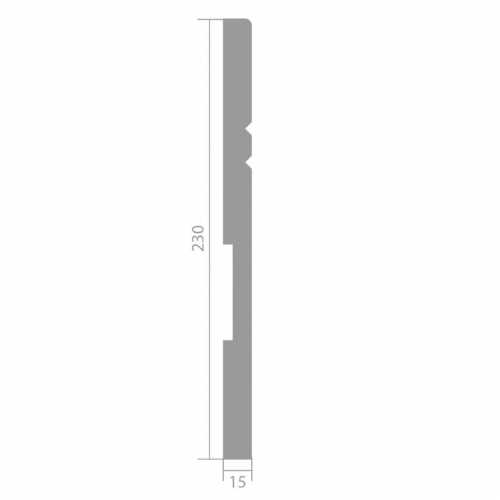 Фото Плинтус под покраску Ultrawood Base 5902 i (230*15*2000)