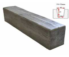 Балка декоративная из полиуретана Arno Decor Модерн 70х70мм Лофт, длина 2м