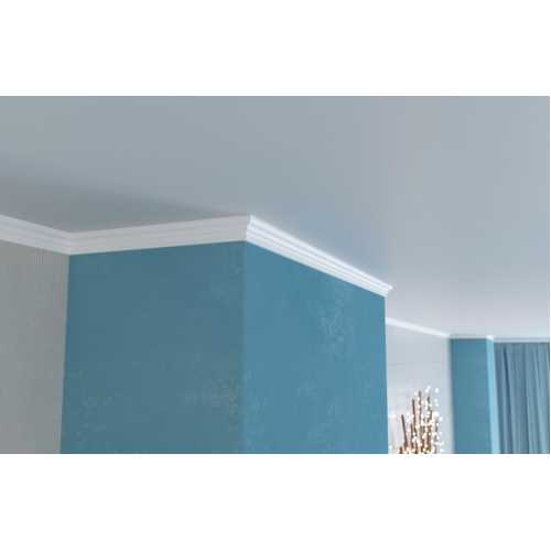 Фото Карниз под покраску Cosca КХ010 из экополимера (25х15х2000 мм) 