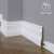 Плинтус напольный под покраску 08-100-16 Madest Decor MDF (100х16х2400 мм)